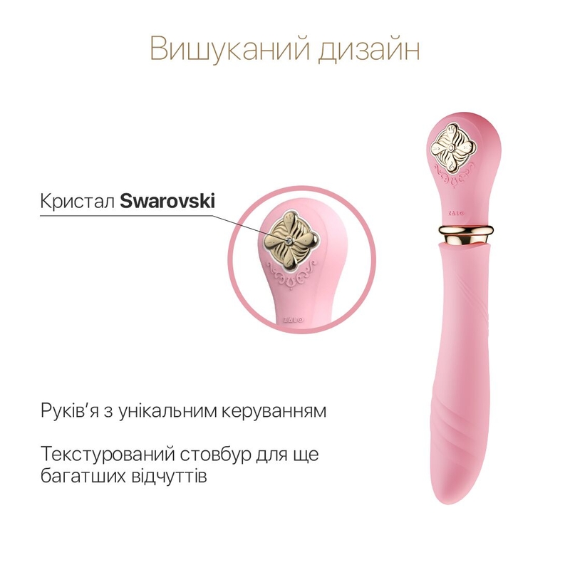 Пульсатор с подогревом Zalo Sweet Magic - Desire Fairy Pink, турбо режим, numer zdjęcia 4