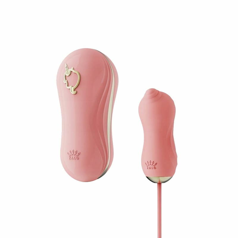 Набор 2в1 Zalo — UNICORN Pink, виброяйцо + вакуумный стимулятор, фото №2