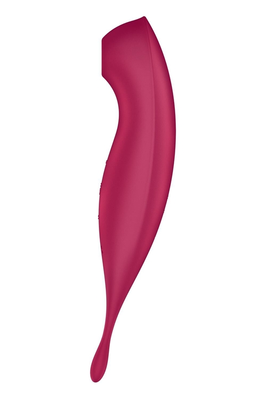 Смарт-вибратор для клитора с вакуумной стимуляцией Satisfyer Twirling Pro+ dark red, фото №5