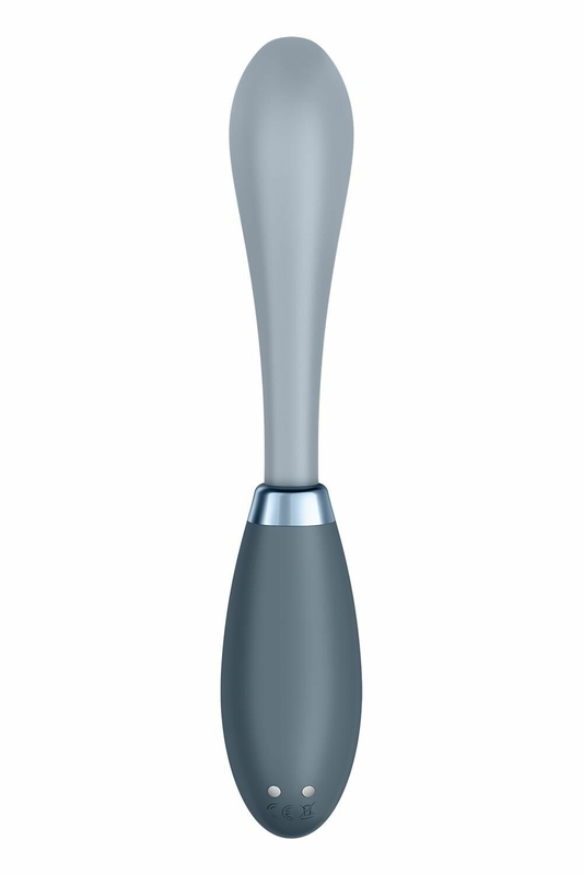 Вибратор Satisfyer G-Spot Flex 3 Grey, гибкий ствол с фиксацией положения, numer zdjęcia 6