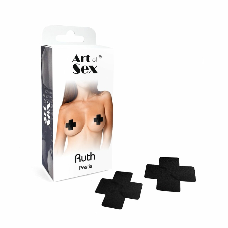 Сексуальные наклейки на грудь Art of Sex - Ruth. Черный, фото №4