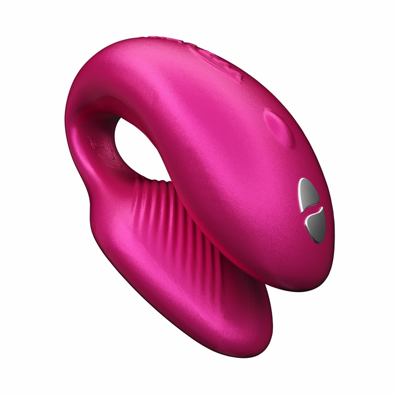Смарт-вибратор для пар We-Vibe Chorus Cosmic Pink, сенсорное управление вибрациями сжатием пульта, фото №2