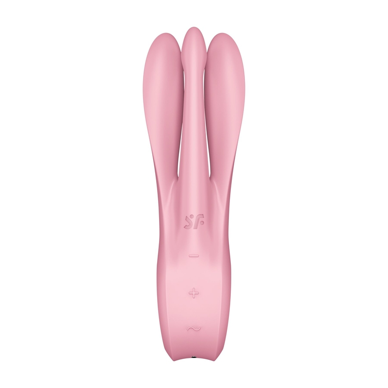 Клиторальный вибратор Satisfyer Threesome 1 Pink с тремя гибкими пальчиками, numer zdjęcia 7