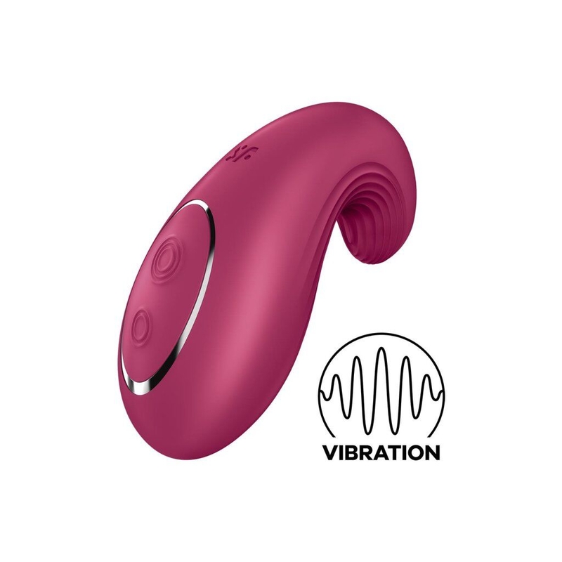 Вибратор Satisfyer Dipping Delight Berry, 2 мотора, гибкий кончик, photo number 2