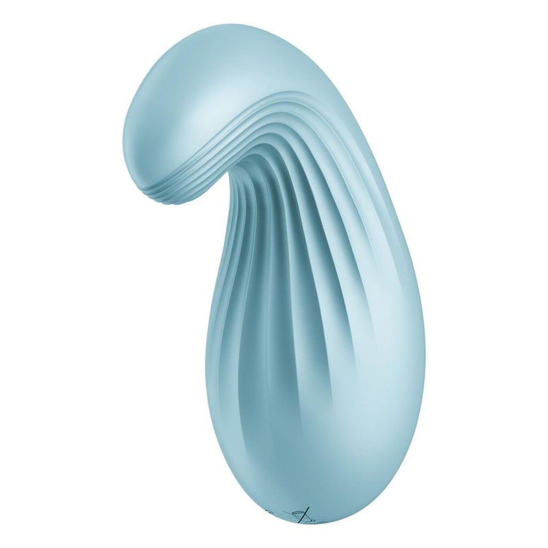 Вибратор Satisfyer Dipping Delight Light Blue, 2 мотора, гибкий кончик, numer zdjęcia 3