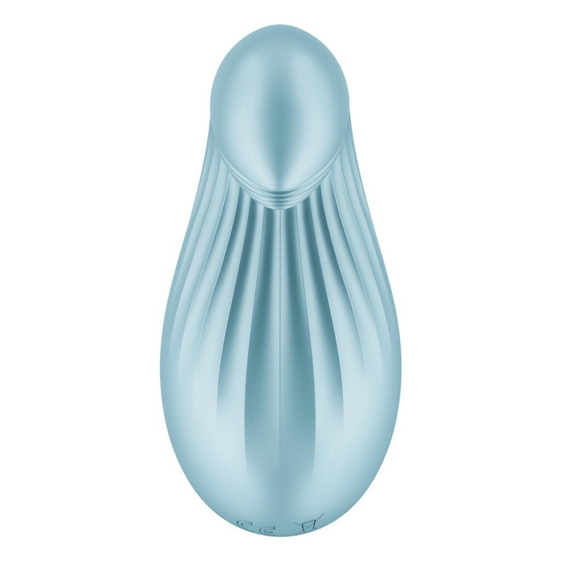 Вибратор Satisfyer Dipping Delight Light Blue, 2 мотора, гибкий кончик, numer zdjęcia 6