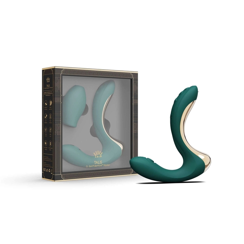 Вибратор Zalo – Talis G-Spot PulseWave Vibrator Turquoise Green, numer zdjęcia 8