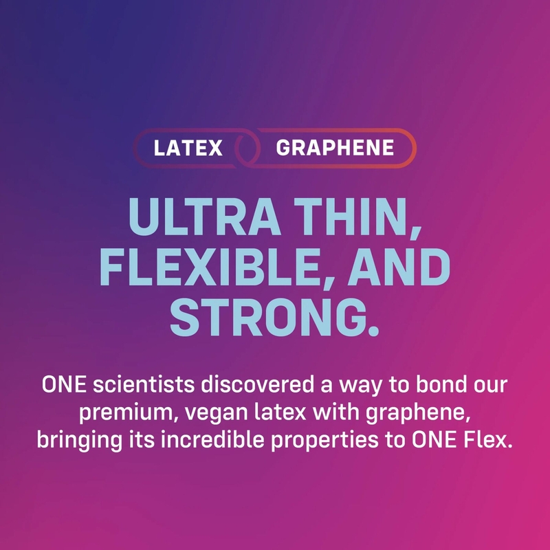 Презервативы ONE Flex Graphene Condom 3 шт, картонная коробка, numer zdjęcia 4