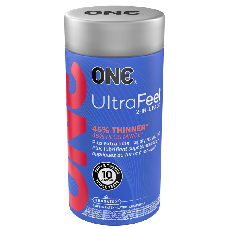 Презервативы ONE Ultra Feel 10 шт, подарочная упаковка тюб, фото №2