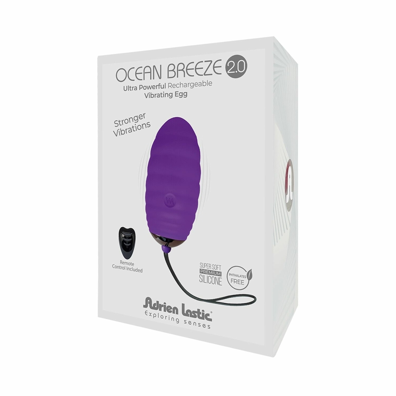Виброяйцо Adrien Lastic Ocean Breeze 2.0 Purple, фото №5