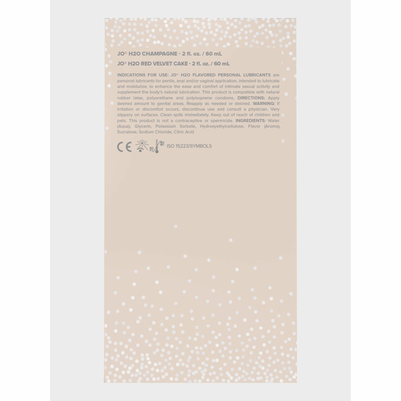 Набор вкусовых смазок System JO Champagne & Red Velvet Cake (2×60 мл), Limited Edition, numer zdjęcia 7