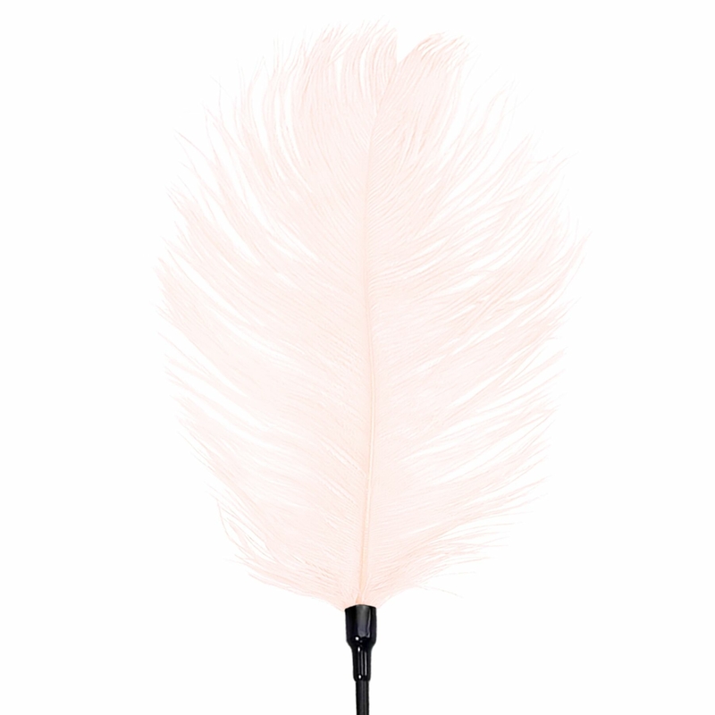 Щекоталка со страусиным пером Art of Sex - Feather Tickler, цвет Светло-розовый, numer zdjęcia 4