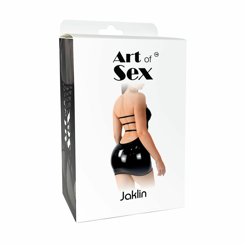 Сексуальное виниловое платье Art of Sex - Jaklin, размер L-2XL, цвет черный, numer zdjęcia 4