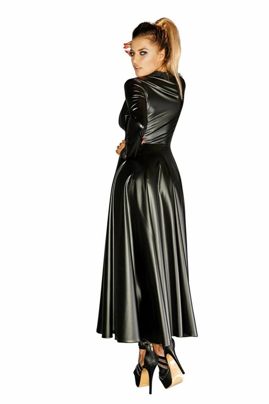 Платье Noir Handmade F128C Powerwetlook gown coat - M, фото №4