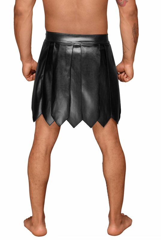 Мужская юбка гладиатора Noir Handmade H053 Eco leather men's gladiator skirt - S, фото №4