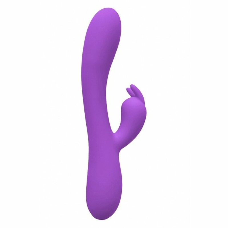 Вибратор-кролик Wooomy Gili-Gili Vibrator with Heat Purple, отросток с ушками, подогрев до 40°С, фото №2