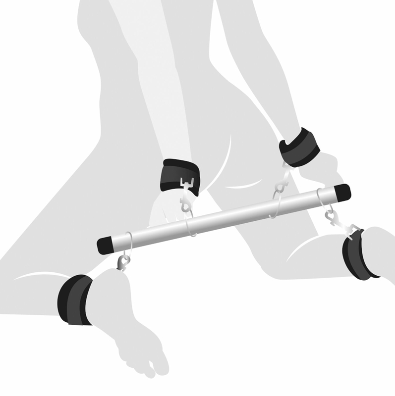 Колодка-распорка для рук и ног Art of Sex - Bondage  Soft Touch BDSM Spreader , цвет черный, фото №2