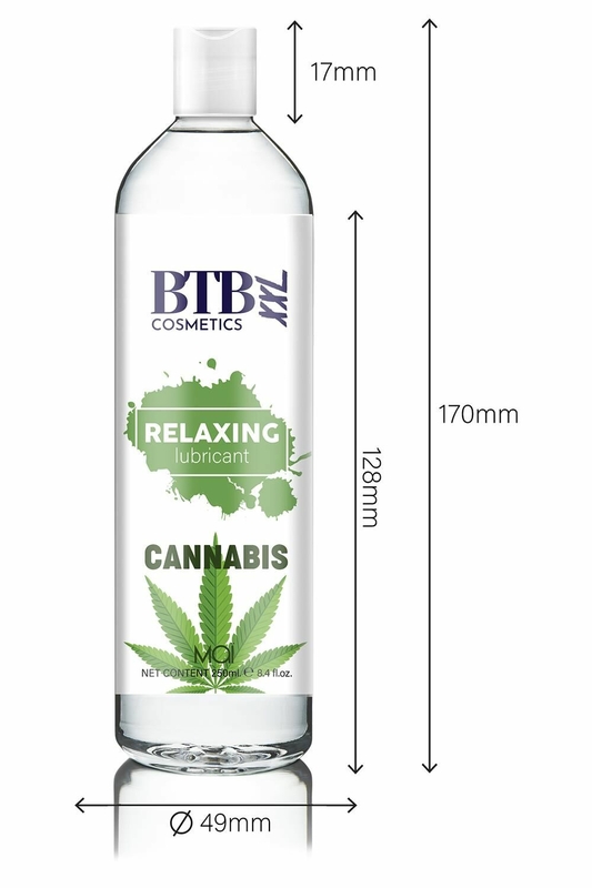 Смазка на гибридной основе BTB Relaxing Lubricant Cannabis (250 мл), фото №3