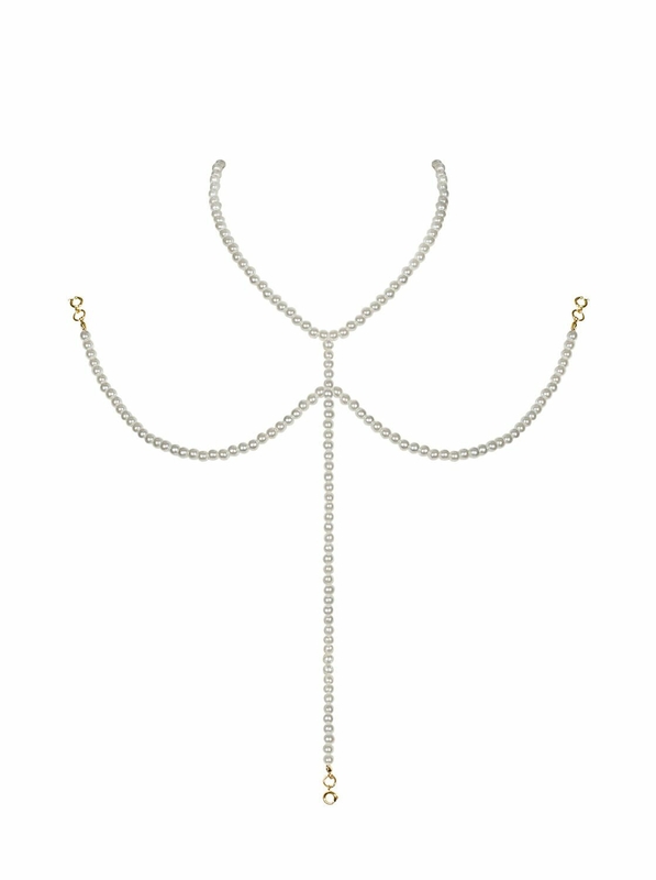 Ожерелье под жемчуг на декольте Obsessive A757 necklace pearl, numer zdjęcia 2