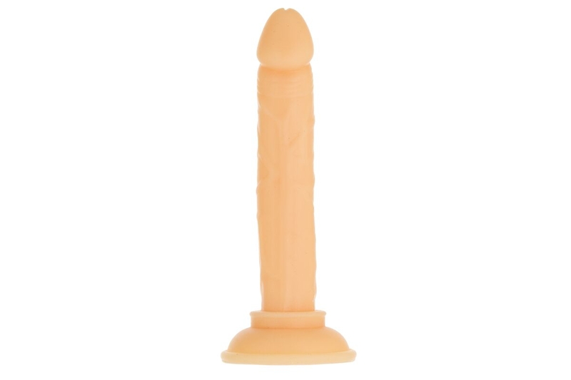 Фаллоимитатор ADDICTION Tino 5.25″ Silicone Dildo, присоска, диаметр 1,9 см, вибропуля в подарок, фото №4