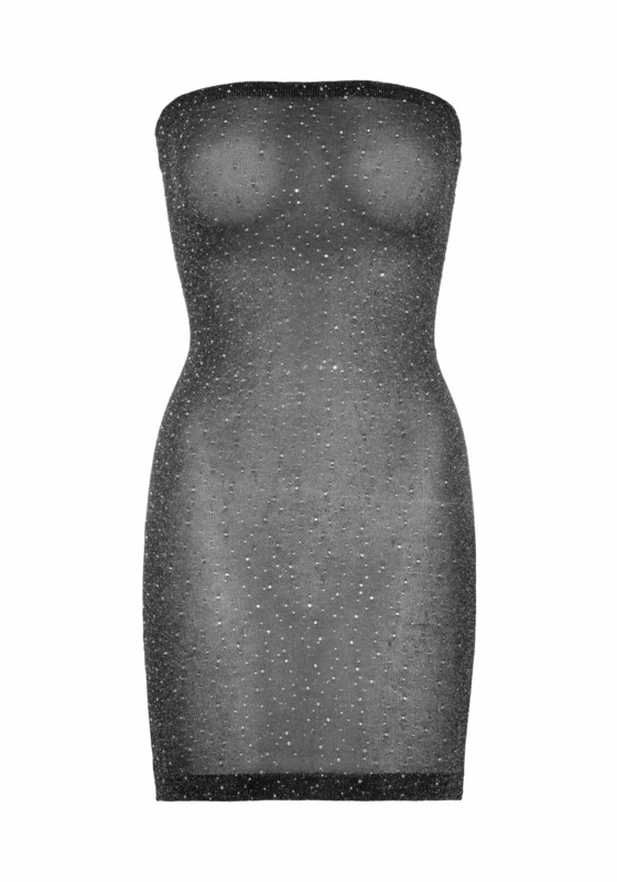 Платье-бандо со стразами Leg Avenue Lurex rhinestone tube dress, с люрексом, one size, numer zdjęcia 5