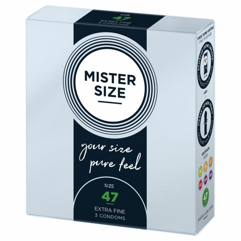 Презервативы Mister Size - pure feel - 47 (3 condoms), толщина 0,05 мм, numer zdjęcia 3