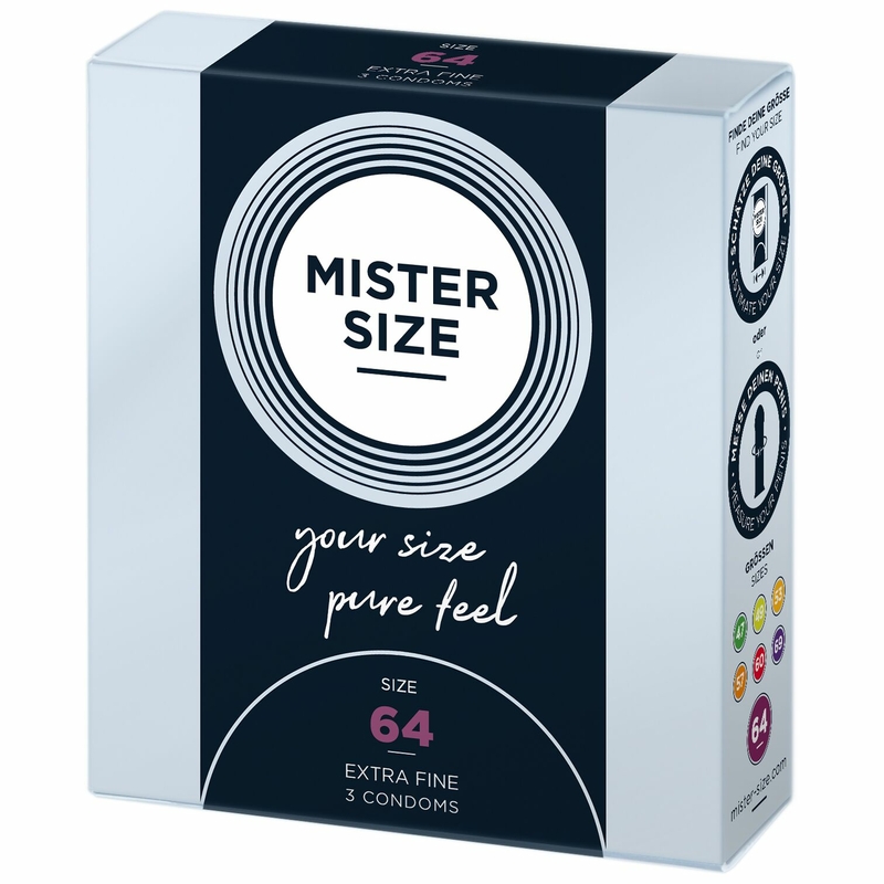 Презервативы Mister Size - pure feel - 64 (3 condoms), толщина 0,05 мм, numer zdjęcia 3