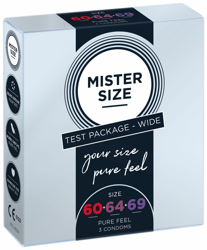 Набор презервативов Mister Size - pure feel - 60–64–69 (3 condoms), 3 размера, толщина 0,05 мм, photo number 2