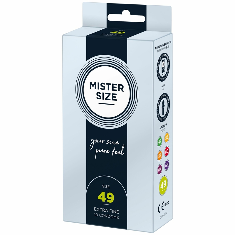 Презервативы Mister Size - pure feel - 49 (10 condoms), толщина 0,05 мм, numer zdjęcia 3