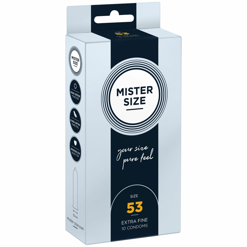 Презервативы Mister Size - pure feel - 53 (10 condoms), толщина 0,05 мм, numer zdjęcia 2