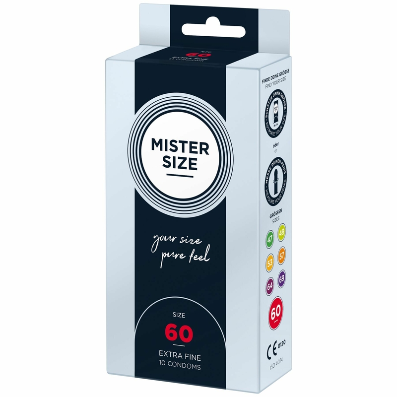 Презервативы Mister Size - pure feel - 60 (10 condoms), толщина 0,05 мм (мятая упаковка!!!), фото №4