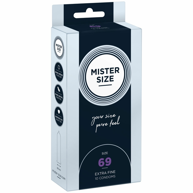 Презервативы Mister Size - pure feel - 69 (10 condoms), толщина 0,05 мм, фото №2