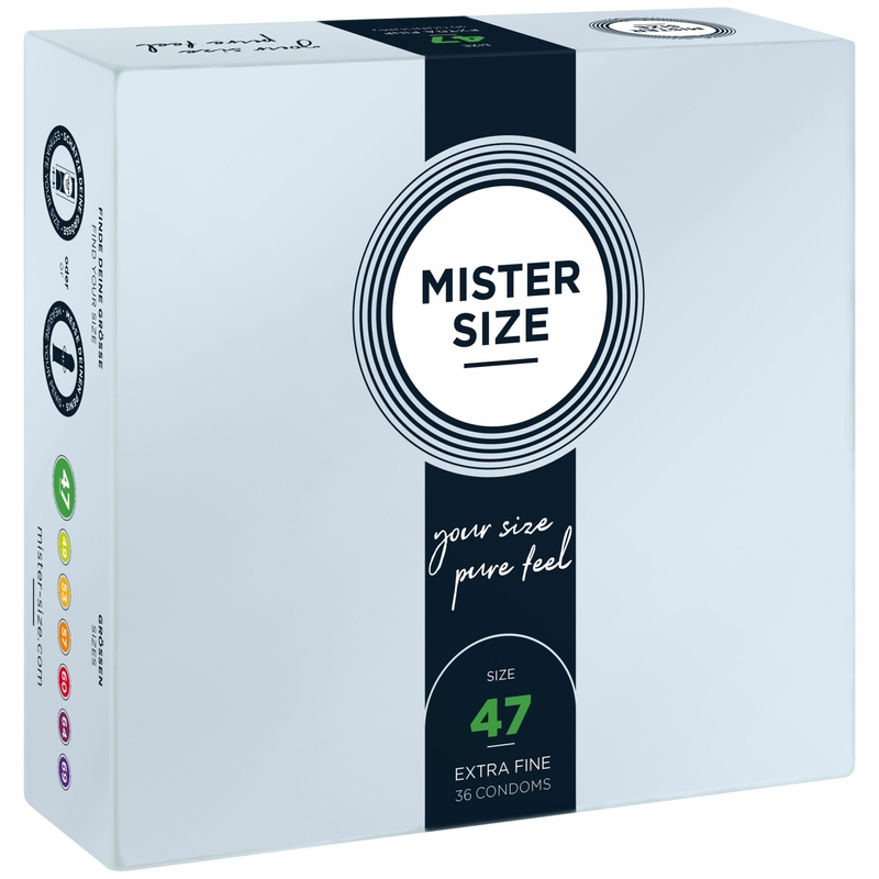 Презервативы Mister Size - pure feel - 47 (36 condoms), толщина 0,05 мм, фото №2