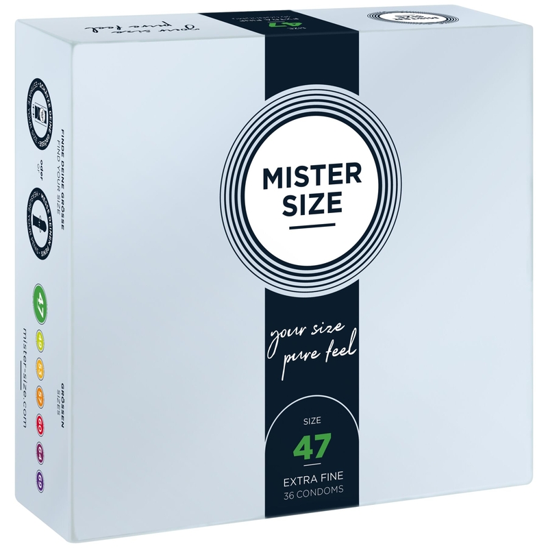 Презервативы Mister Size - pure feel - 47 (36 condoms), толщина 0,05 мм, numer zdjęcia 2