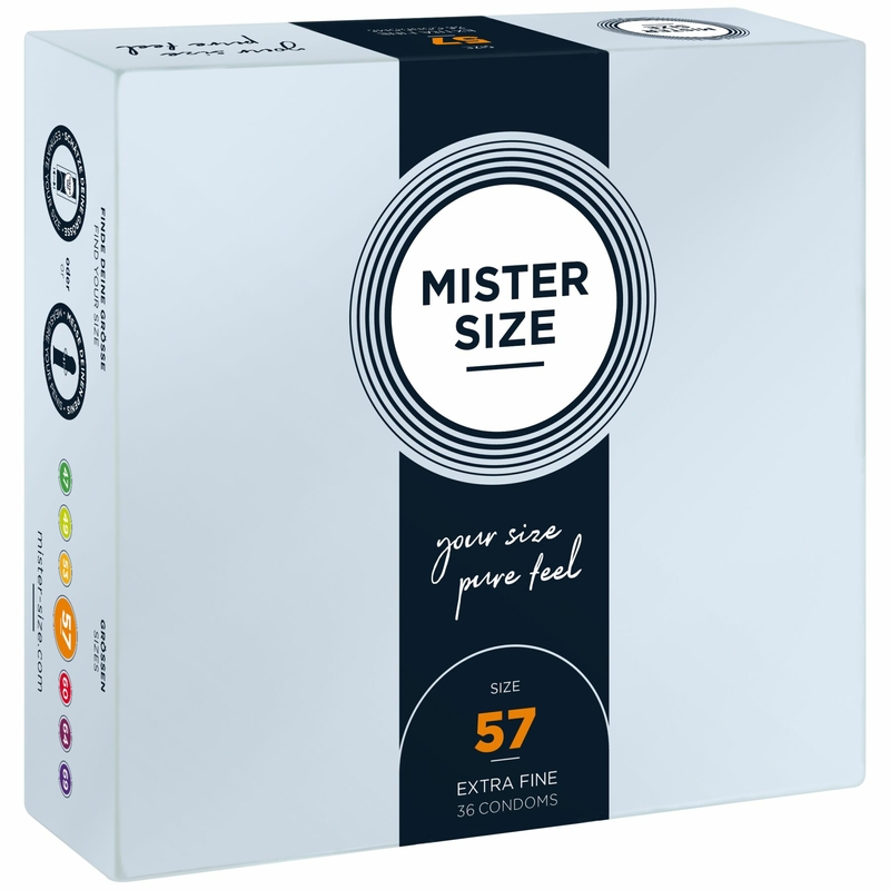 Презервативы Mister Size - pure feel - 57 (36 condoms), толщина 0,05 мм, фото №2