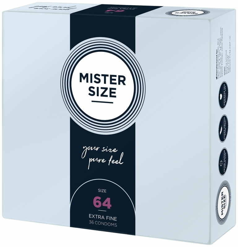 Презервативы Mister Size - pure feel - 64 (36 condoms), толщина 0,05 мм, numer zdjęcia 3
