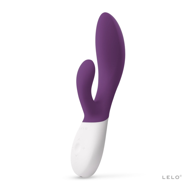 Вибратор-кролик LELO Ina Wave 2 Plum, манящее движение ствола + вибрации, numer zdjęcia 2