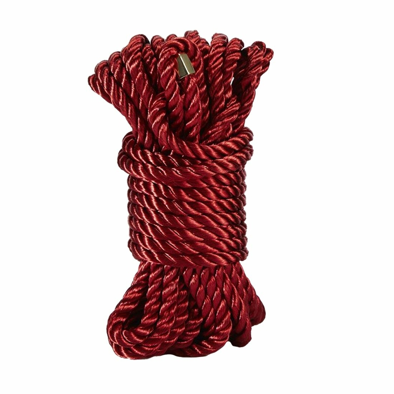 Роскошная веревка для Шибари Zalo Bondage Rope Red, фото №2