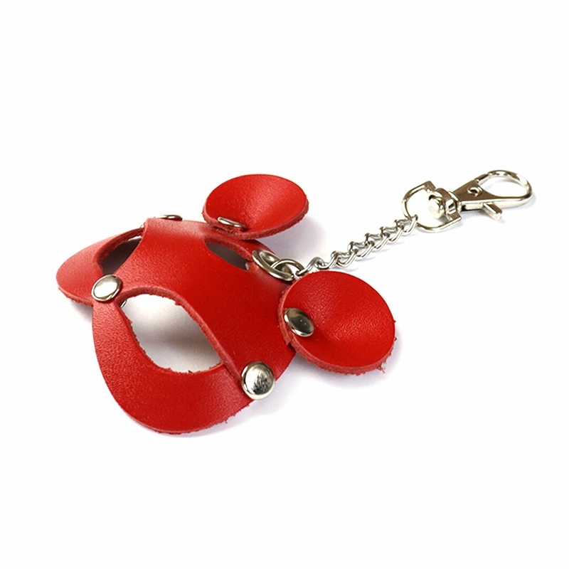 Брелок на карабине для ключей Art of Sex Mouse, Красный, фото №3