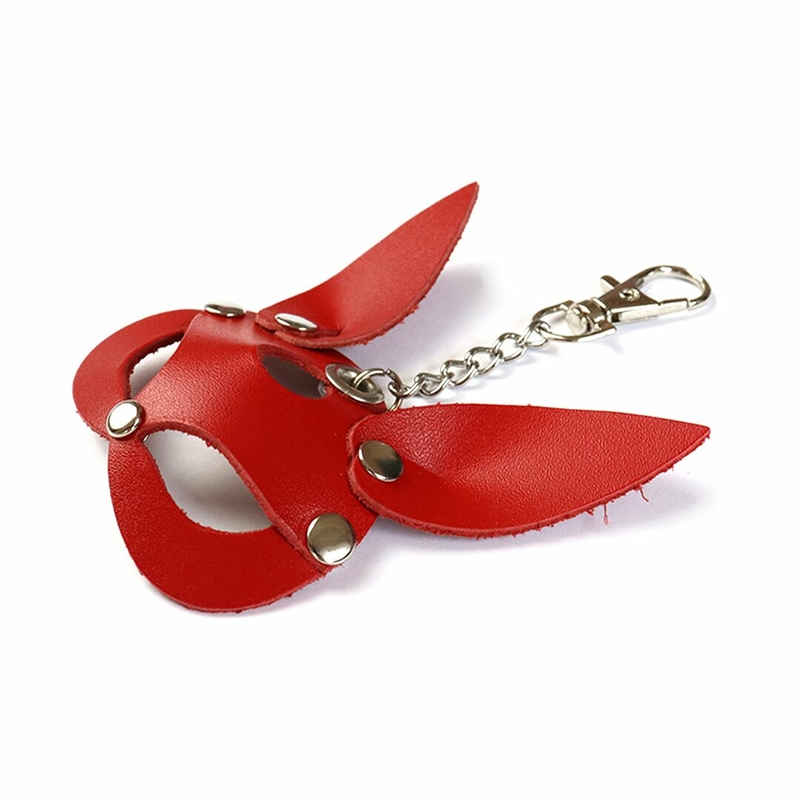Брелок на карабине для ключей Art of Sex Bunny, Красный, фото №3