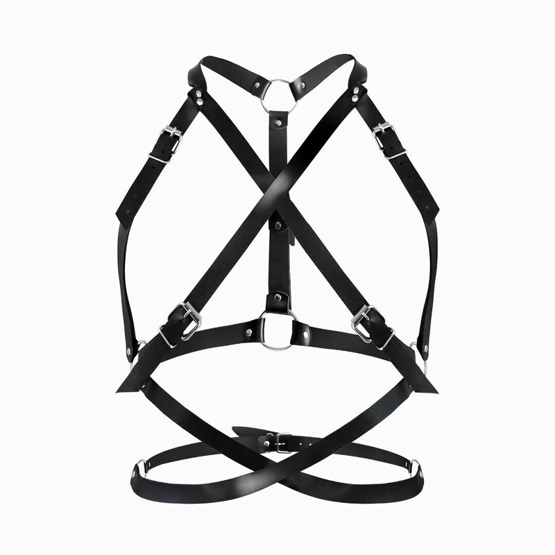 Женская портупея Art of Sex - Agnessa Leather harness, Черный L-2XL, photo number 2