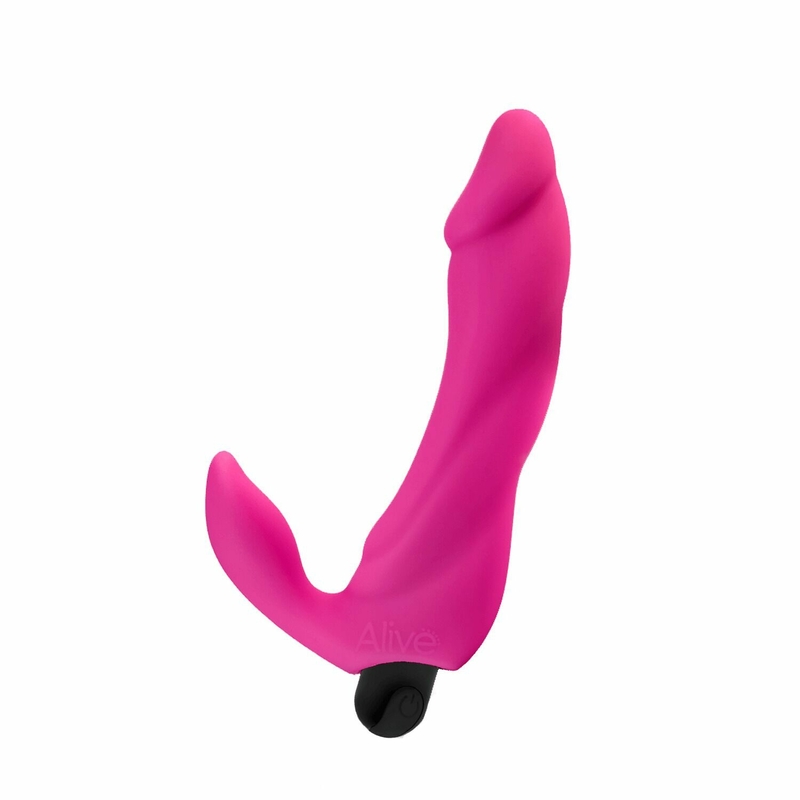 Вибратор вагинально-клиторальный Alive Bifun Pro, Pink, перезаряжаемый, numer zdjęcia 2
