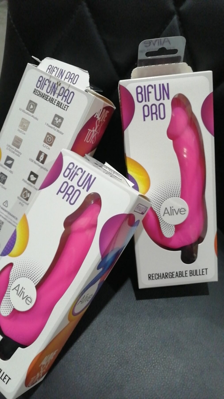 Вибратор вагинально-клиторальный Alive Bifun Pro, Pink (мятая упаковка!!!), numer zdjęcia 3