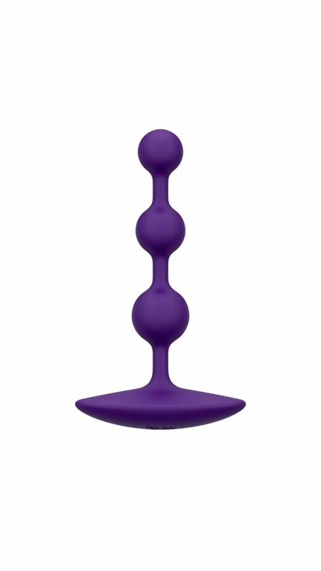 Анальные бусы Romp Amp Dark Purple, силикон, макс. диаметр 2,6 см, фото №2