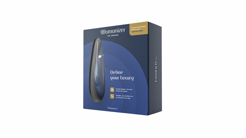 Вакуумный клиторальный стимулятор Womanizer Premium 2 - Blueberry, функции Autopilot и Smart Silence, photo number 9