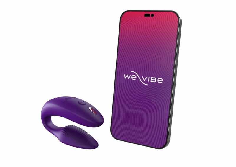 Смарт-вибратор для пар We-Vibe Sync 2 Purple, 10 виброрежимов, пульт ДУ, фото №2