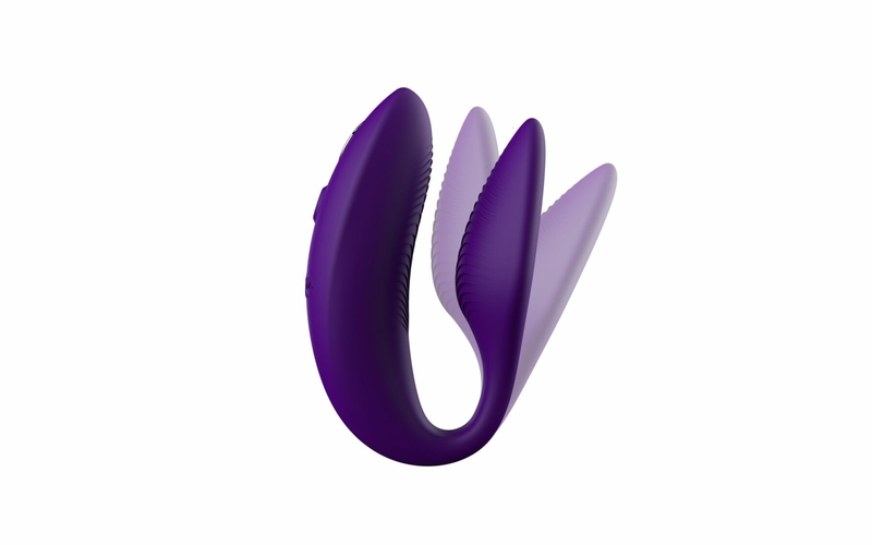 Смарт-вибратор для пар We-Vibe Sync 2 Purple, 10 виброрежимов, пульт ДУ, numer zdjęcia 4