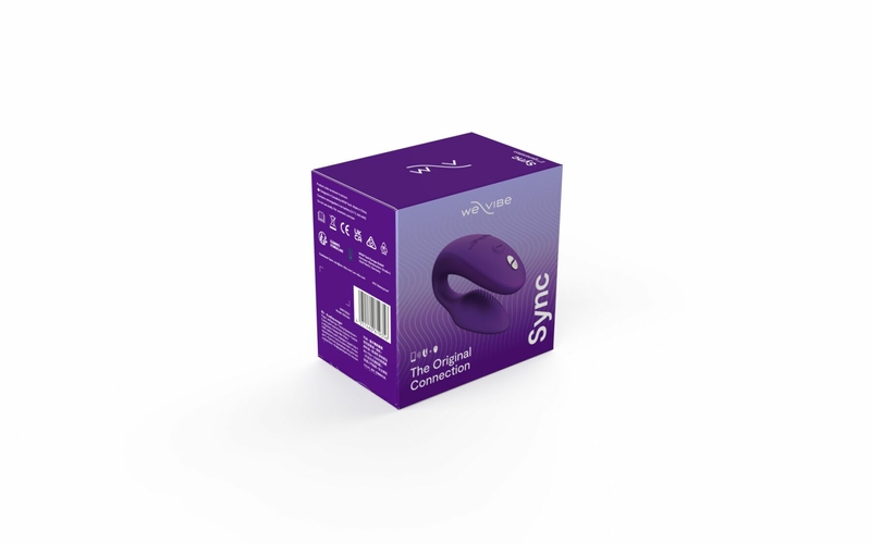 Смарт-вибратор для пар We-Vibe Sync 2 Purple, 10 виброрежимов, пульт ДУ, photo number 10