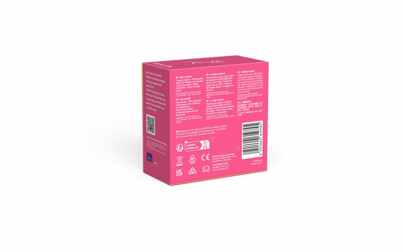 Смарт-вибратор для пар We-Vibe Sync Lite Pink, 10 виброрежимов, можно совмещать с проникающим сексом, numer zdjęcia 11