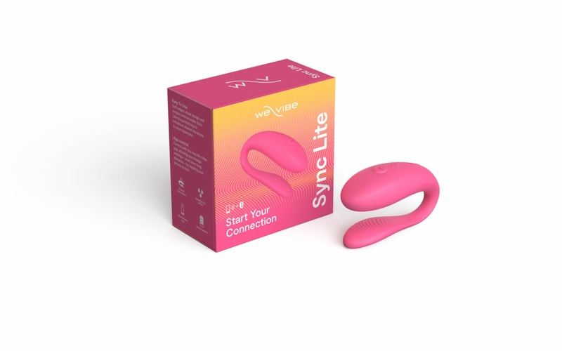 Смарт-вибратор для пар We-Vibe Sync Lite Pink, 10 виброрежимов, можно совмещать с проникающим сексом, photo number 9